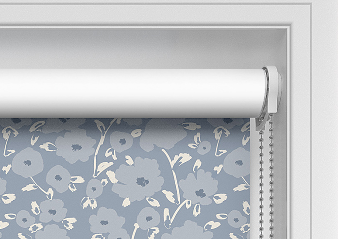Poppy Field, Dusky Blue - Twist&Fit Roller Blind - Image 11